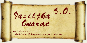 Vasiljka Omorac vizit kartica